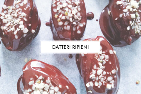 Datteri ripieni al cioccolato vegan