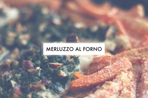 Merluzzo al forno con nocciole e prezzemolo