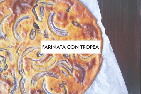 Farinata di ceci con cipolle di Tropea – ricetta light