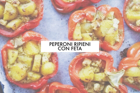 Peperoni ripieni senza carne al forno